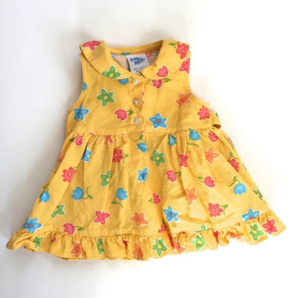OshKosh B'gosh Other - Baby B'Gosh Vintage Yellow Floral Dress NWOT